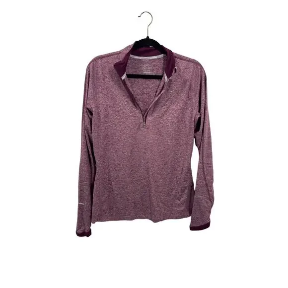 Just in 💫| Nike Red Zip Up Thumb Hole Sweatshirt sz M - Picture 4 of 11